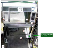 Passenger side Kick Panel Surround fits Freightliner Classic Fld