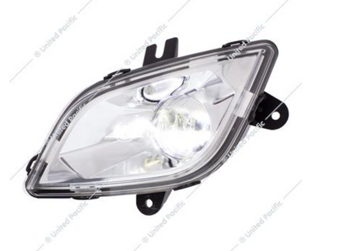 Chrome High Power LED Fog Light For 2018-2024 Freightliner Cascadia - Driver