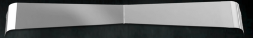 13"-10" Bowtie Style Visor. Fits Peterbilt 325,330,335,337,340,347,348,357,365,367,375,377,378,379,382,384,385,386,388,389 Flat Top and Ultra Cab Post Mount Large Radius