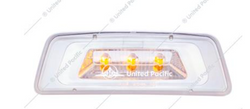 3 LED Fender Turn Signal/Parking Light For Kenworth T680/T700/T880 - Amber LED/Clear Lens Driver & Passenger