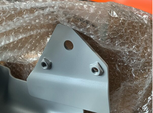 14" Center Bumper Gray Painted W/O Hole 2003 fits Freightliner M2 (112) Triangle Mount