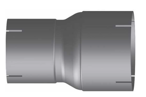 4.5" ID to 4" OD Exhaust Reducer Aluminized Pipe