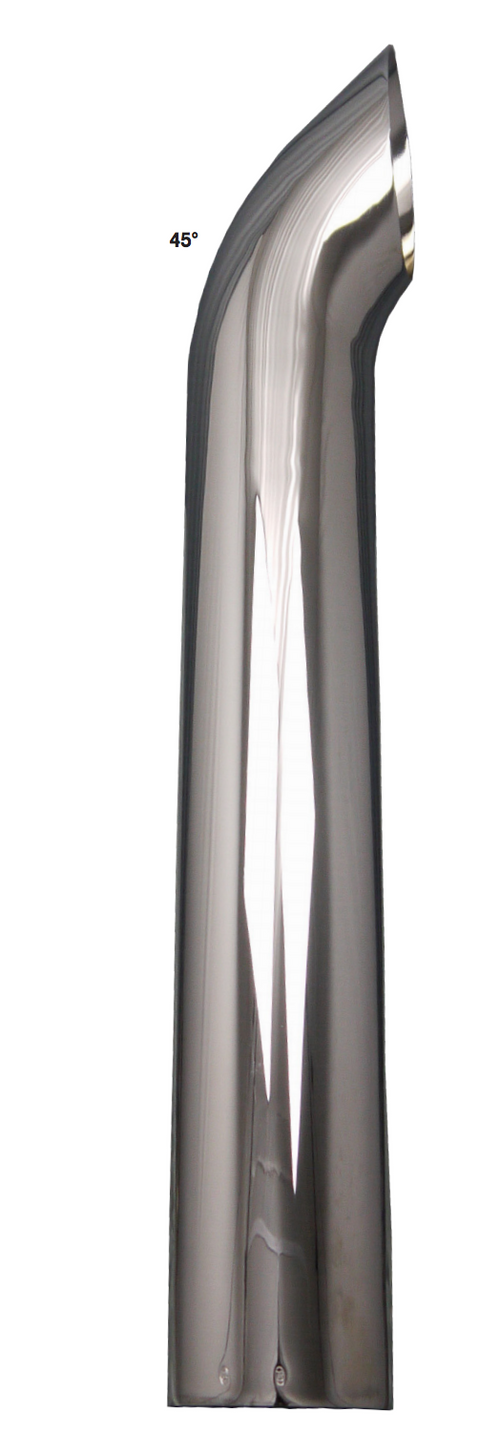 West Coast Curve Cut OD Straight Chrome No Reduced