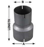 5” ID To 3.5 ID Reducer Aluminized