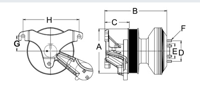 DM Advantage Fan Clutch Fits Freightliner Century, Columbia Detroit Diesel Series 60 14 L