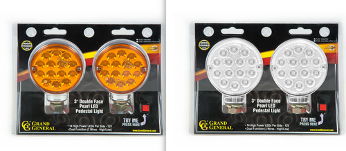 3" Double Face Pearl LED Light Twin Pack