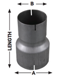6" ID to 5" ID Exhaust Reducer Aluminized Pipe