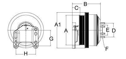 Horton DM Advantage Fan Clutch On/Off Fits Peterbilt (Caterpillar)