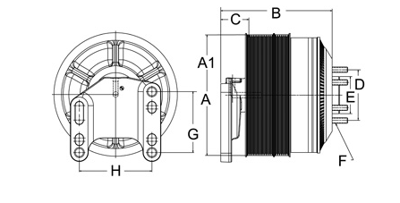 Horton DM Advantage Fan Clutch On/Off Fits Peterbilt (Caterpillar)