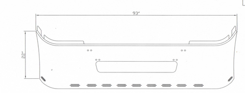 Graphic - Bumper fits Freightliner Century 1996-2004