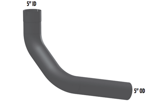 Elbow Chrome Fits kenworth 5” Left Side