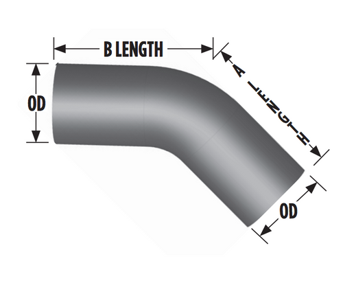 Premium 4" Aluminized 90º Elbow With Both Ends O.D And Both Arms 18” In Length