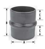 5.5” Hump Hose Air Intake Rubber