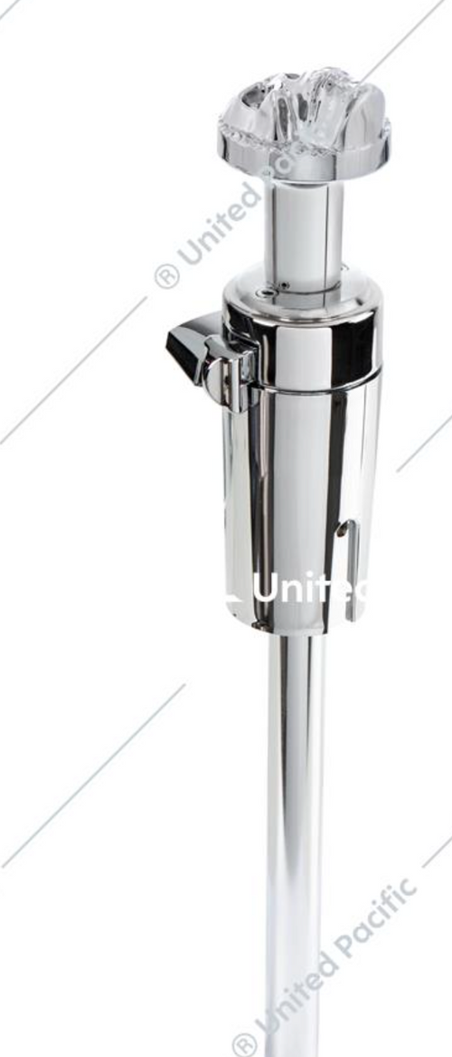 Chrome Skull 13/15/18 Speed Thread-on Gearshift Knob w/ Adaptor