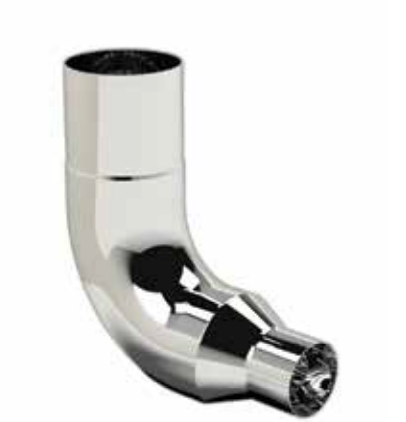 7” Elbow Reduced to 5” Top Leg 10”, Lower Leg 15” Fits Freightliner