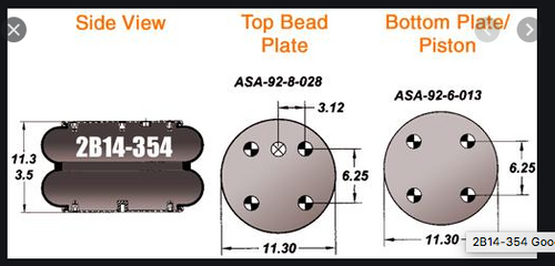 Goodyear Air Spring - Double Convoluted Airbag