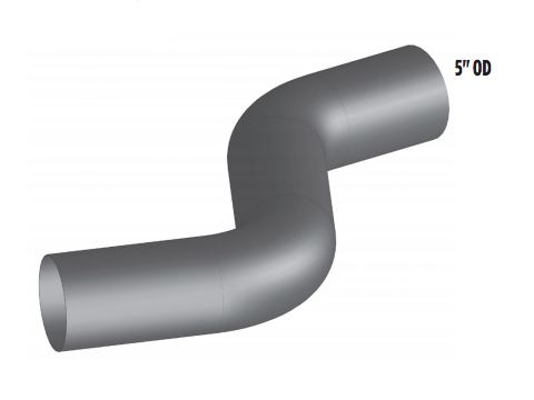 Exhaust Aluminized Elbow Fits Volvo VN-VNL