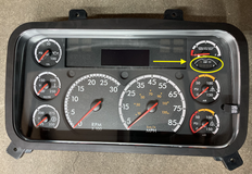 Gauge cluster fits Freightliner M2 “6 Gauge “ with Gauge DEF