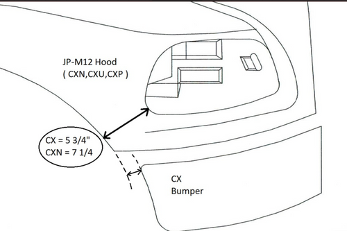 FITS MACK VISION CX, CXN, CXP, CXU SBA HOOD 1999 AND NEWER