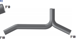 5" Y-Pipe Exhaust Fits Western Star Constellation