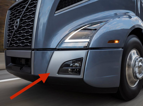 Chrome Bumper Corner Cover Fits Volvo VNL 2018+ DRIVER