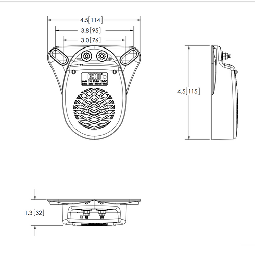 Surface Mount Alarm 97 Decibel 12V