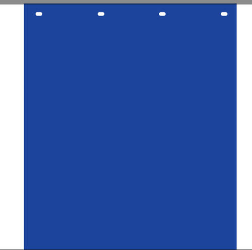 Dark Blue Plastic Plain Mudflap 24" x 30" - Each