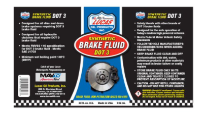 Brake Fluid Dot 3 (32oz)