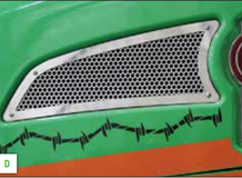 Side Intake Replacement Insert W/Keyhole Punches fits Kenworth T660