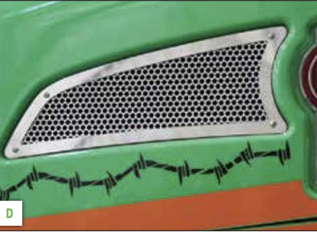 Side Intake Replacement Insert W/Keyhole Punches fits Kenworth T660