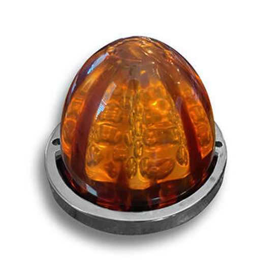 3.5" Watermelon Hero LED Marker Light - Amber Light / Amber Lens