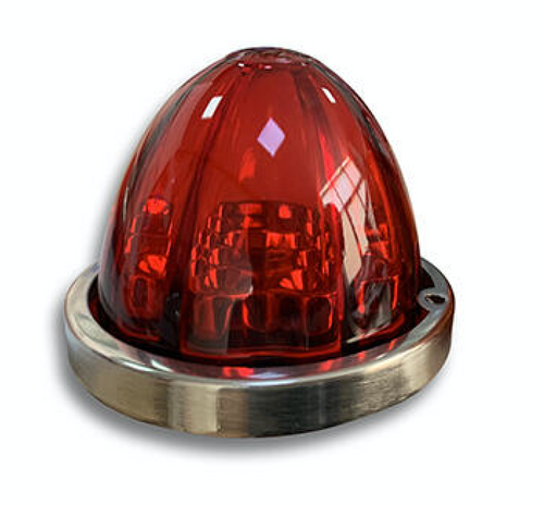 3.5" Watermelon Hero LED Marker Light - Red Light / Red Lens