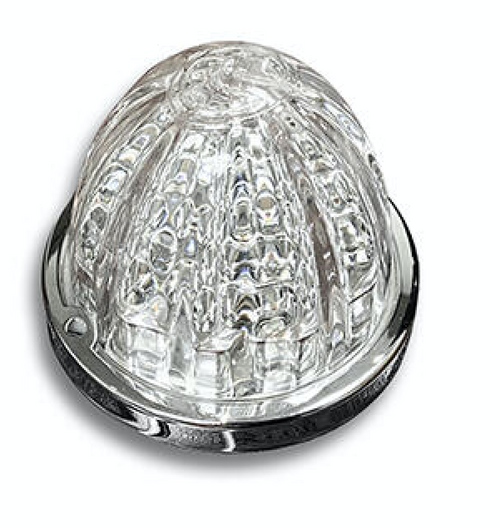 3.5" Watermelon Hero LED Marker Light - White and Green Light / Clear Lens