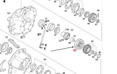 Inter  Axle  Nest Assy =129771 134192