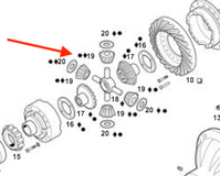 Diferenteal repart  W/O Spider. RT-40-140 RT-40-145