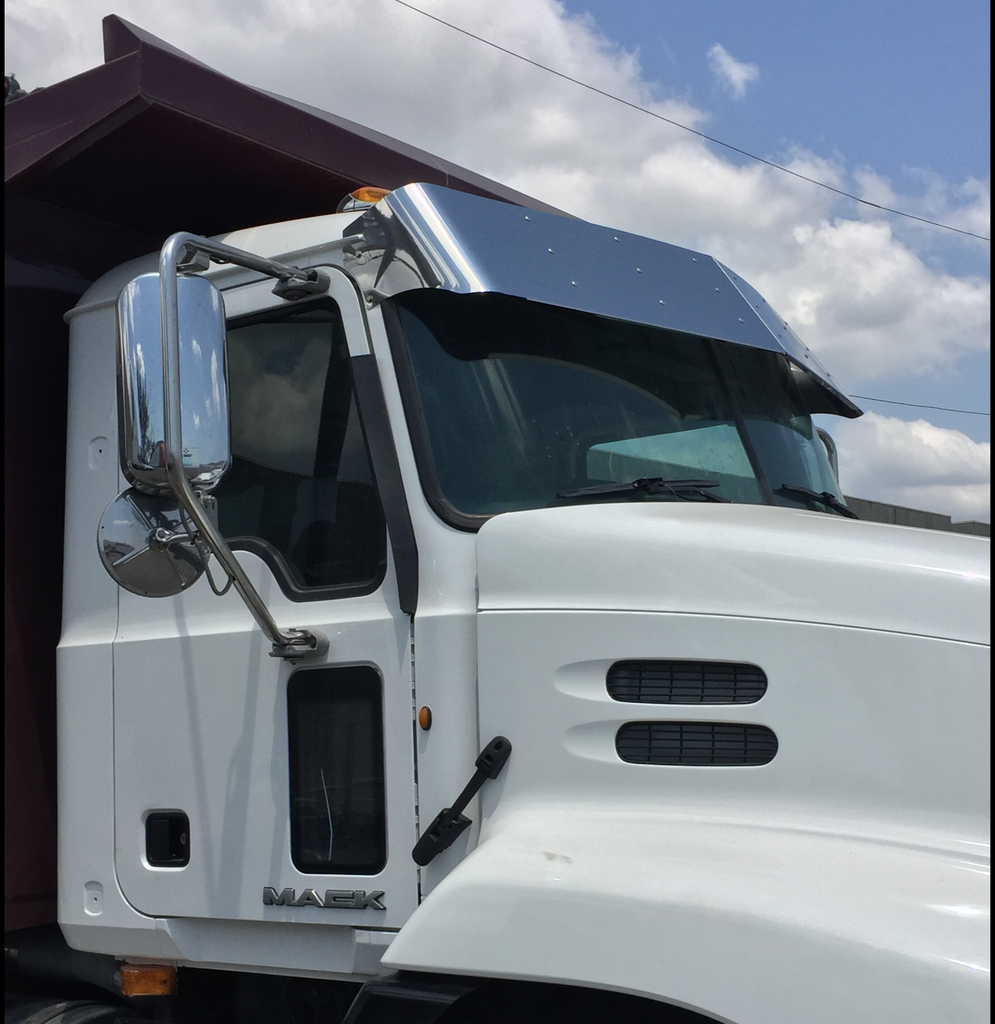 Fiberglass sun discount visor for trucks
