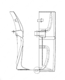 End Chassis Fairing  Freigthliner Century and Columbia Left Side 2008 +