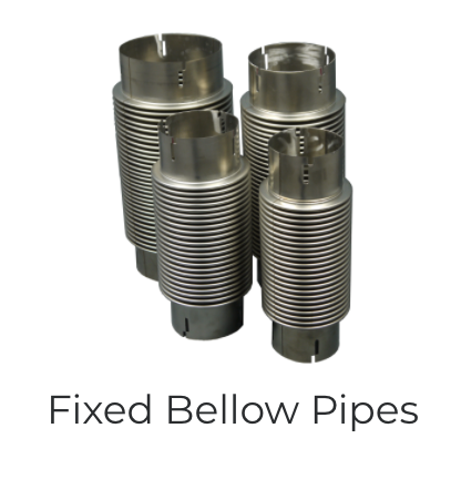 5" ID x 10" Stainless Steel 2-Ply Bellows Flex Exhaust Pipe