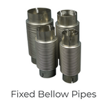 4" ID x 12" Stainless Steel Bellows Flex Exhaust