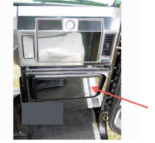 Stainless Steel Knee Pad Cover fits Freightliner Classic and FLD