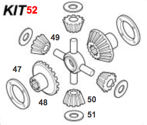 Differential Gear Kit, RT-46160