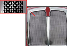Grille Fits Kenworth T660 Keyholes Punch Style Grille Insert S.Steel (does not contain screws)