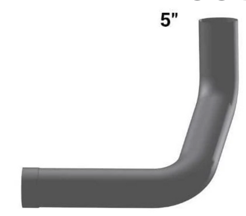 5" ID/OD Volvo Exhaust Aluminized Elbow Alz