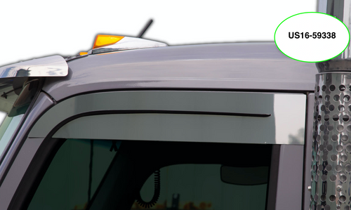 5" Drop Chop Tops Window Extensions Fits Kenworth T880 2016& NEW Stainless Steel