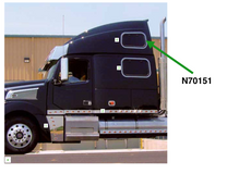 Upper Sleeper Window Trim (Pair)Fits Volvo VT 880