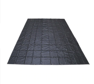 Flat bed Tarp 24’ x 18’ CENTER with 8' Drop, 1 pc, Black