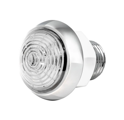 1-1/4" Mini Moon Dual Function LED Light Classic Style Lens White