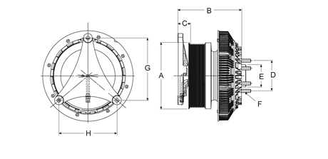 Horton DM Advantage Two-Speed Fan Clutch Fits Mack, Volvo