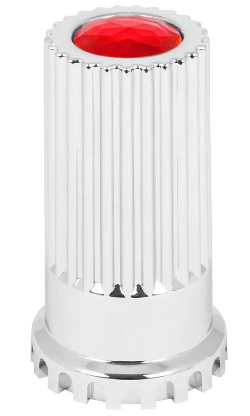 4" (H) Push-on  33mm Lug Nut Coversw/Color Reflector or Jewel Top