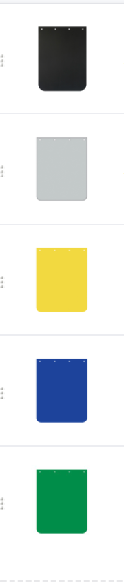 Mudflap, Plastic flap, 24 In X 30 In, Color (Each)